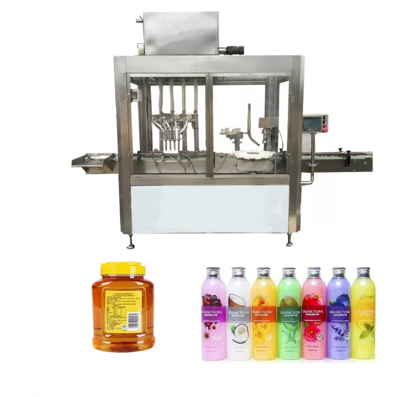 Machine de remplissage de bouteilles d'huile d'écran tactile de couleur