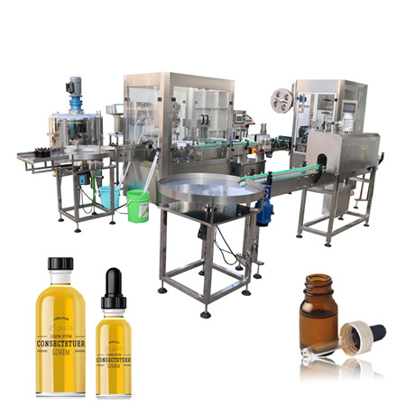 Machine de capsulage de remplissage de bouteilles de teinture e-liquide d'huile essentielle de 30 ml avec réservoir de mélange