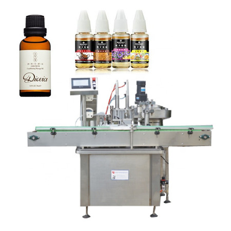 Machine de capsulage de remplissage de bouteilles en verre de teinture de 30 ml pour l'huile de CBD