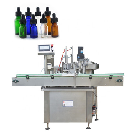 Machine d'étiquetage de capsulage de remplissage d'huile liquide en poudre rotative en acier inoxydable au meilleur prix