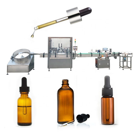 Ligne de production automatique de machine de remplissage de gouttes oculaires 30 ml e bouteille de liquide de parfum usine de capsulage de gouttes oculaires