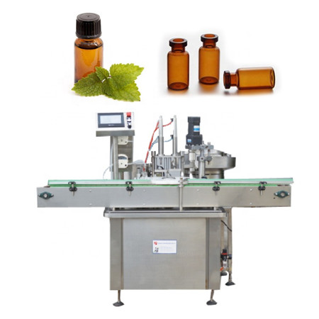 machine d'étiquetage automatique de bouteilles machine de capsulage et d'étiquetage de remplissage de bouteilles en verre d'huile essentielle