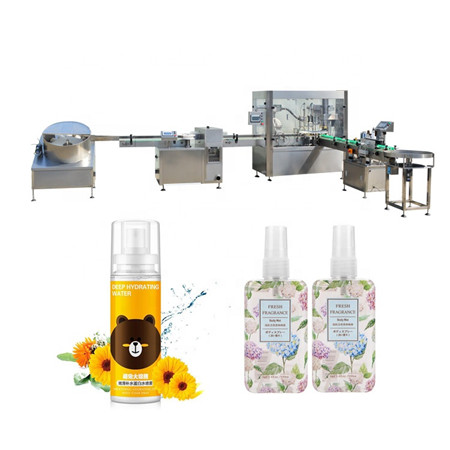 Ligne de remplissage de bouteille en verre d'huile de parfum, machine de capsulage remplissante de fiole en verre de 10ml