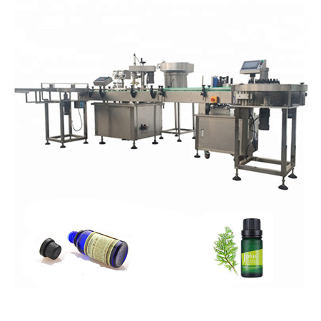 Machine automatique de capsulage et d'étiquetage de machine de remplissage d'huile de bouteille de CBD