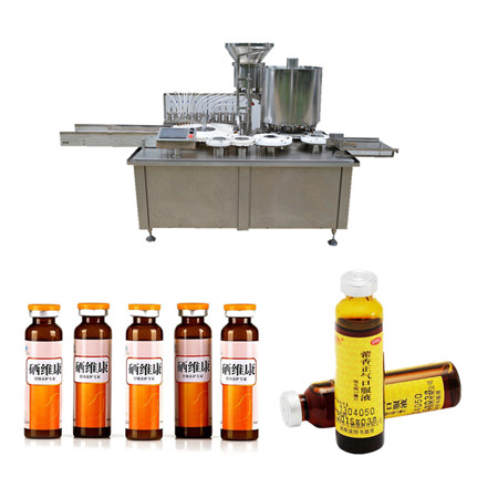 Machine à étiquettes automatique de bouchage de remplissage d'huile e-liquide de vapeur pour la bouteille ambrée de 10 ml 15 ml 20 ml 50 ml