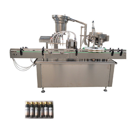 Ligne de produits d'étiquetage de machine de remplissage et de scellage de liquide oral automatique