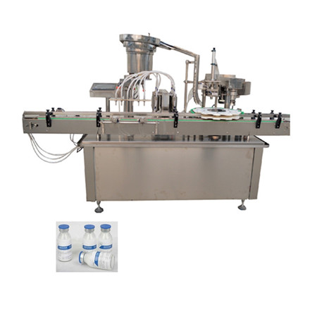 Ligne de machine de remplissage et de capsulage de liquide pharmaceutique à grande vitesse pour le remplisseur de bouteille de fiole liquide de sirop